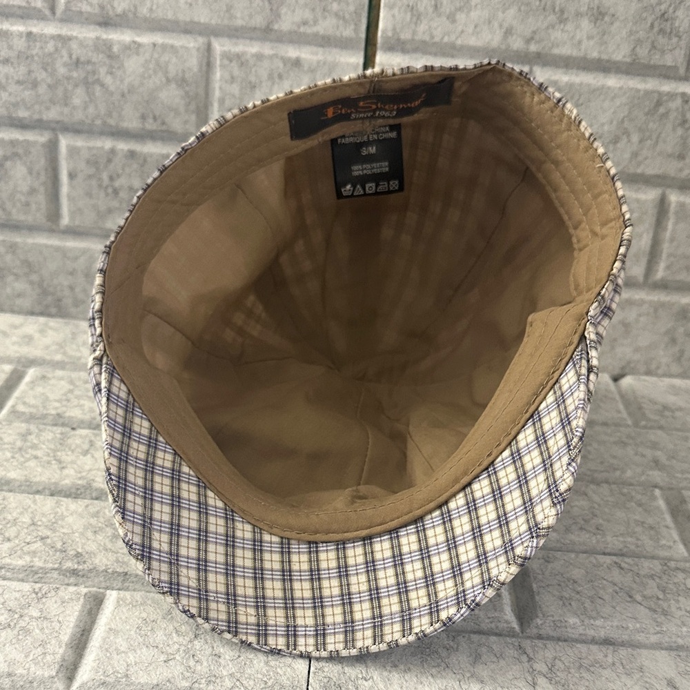 Ben Sherman White and Blue Checkered Hat - Picture 7 of 9